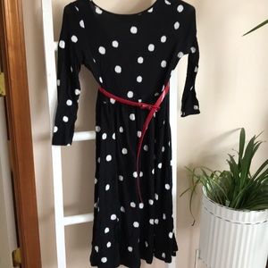 Black & white-polkadot, ASOS maternity dress ⚫️⚪️